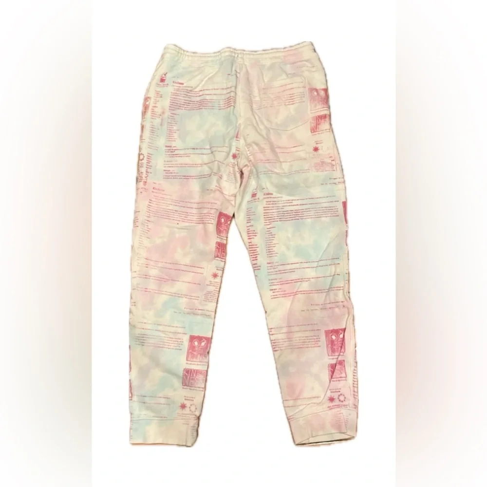 Snow Milk Graphic Print Sweatpants with Smiley Design - Picture 2 of 2